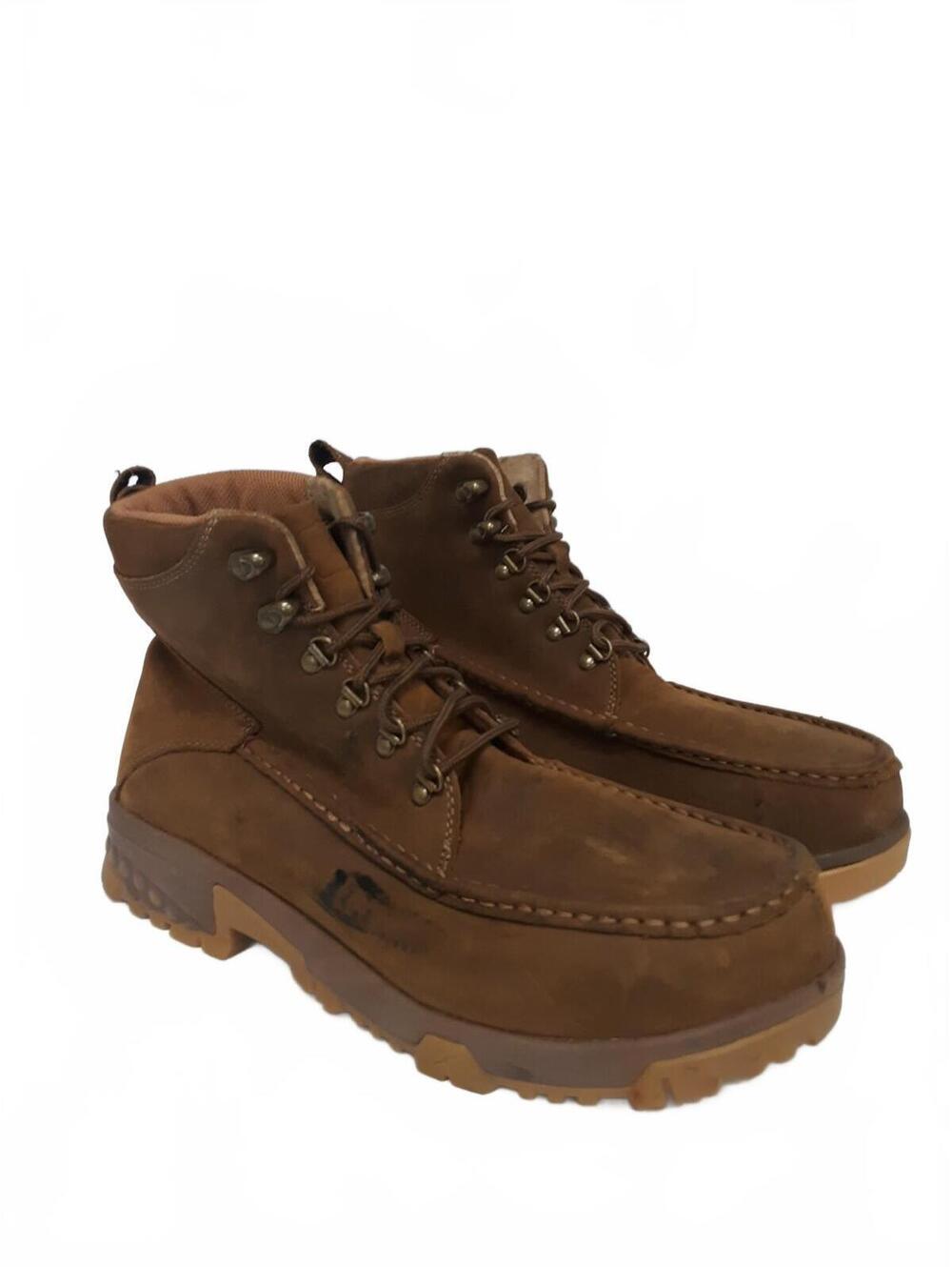 Twisted X MXCC001 Mens 6" Work Boots Size 10W Composite Safety Toe Leather Wide